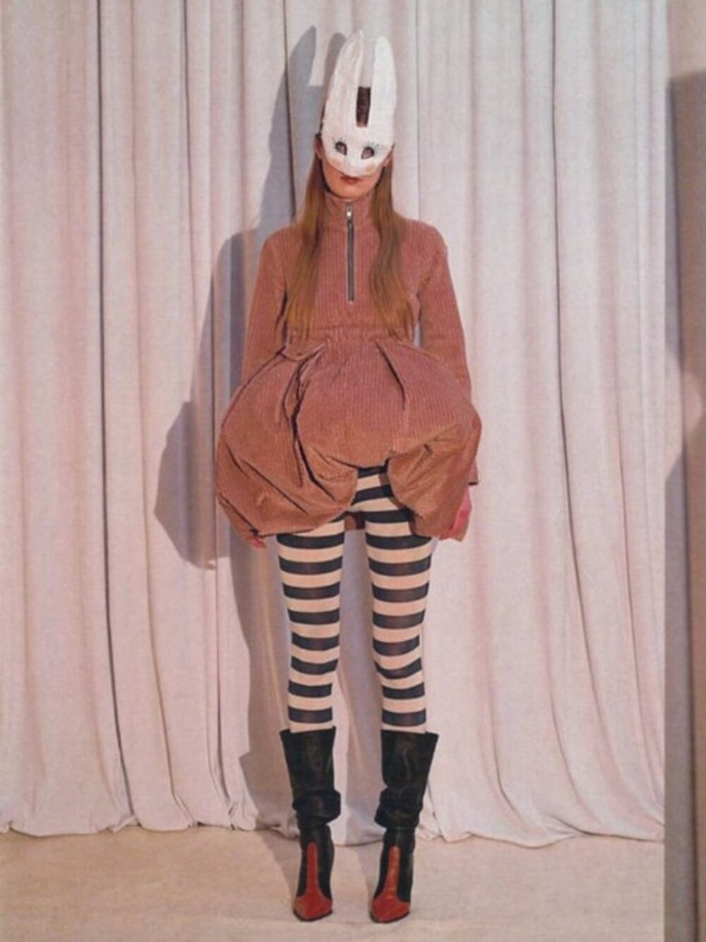 Anton Belinskiy Fall-Winter 2019 Collection Designer Corduroy Mini Dress